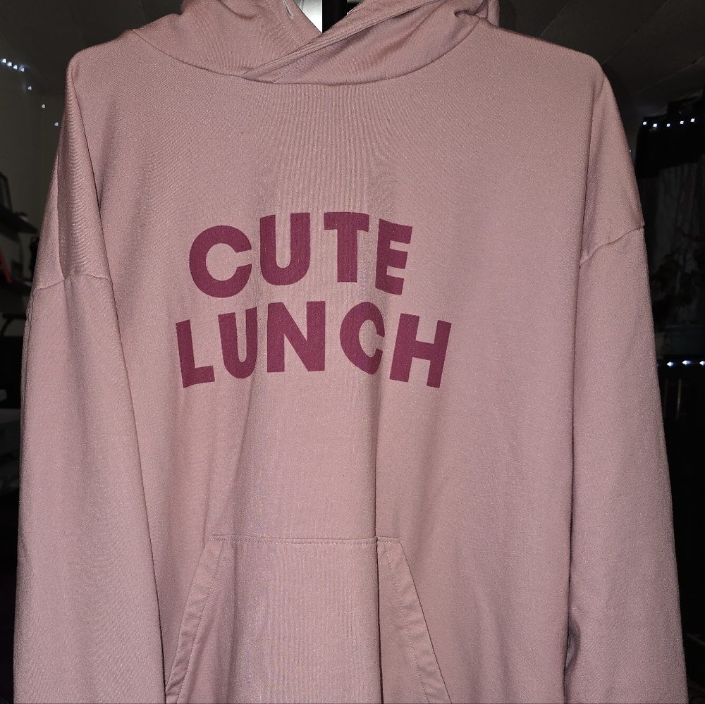 Juicy Scoop Cute Lunch Pink Hoodie